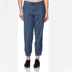 Prana Arlie Organic Cotton Southwest Print Joggers Pants Women’s large blue